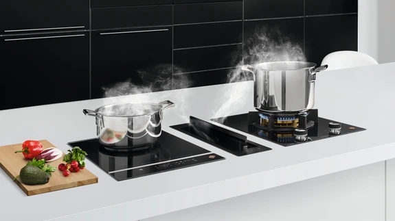 Täisintegreeritava õhupuhasti saab peita köögikappi, lakke või tööpinna sisse.