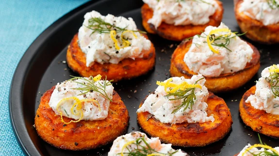 Bataadikanapeed toorjuustukreemiga.