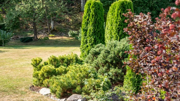 Vaikne looduskaunis koht, aia tagumine ots piirneb Harku paekaldaga. "Kodu Kauniks 2018" finalist.