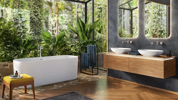 Matt on eriti huvitav seal, kus seda kõige vähem oodatakse – näiteks segistitel või korraga nii vanni sise- kui ka välispinnal.