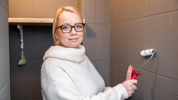 Kerli on oma tualeti uue välimusega väga rahul.