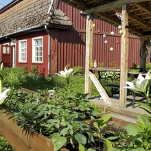 Tori jaam liiliate õitsemise aegu mullu suvel. Tänavu omandab aed maastikukujundaja käe all kindlasti pisut teistsuguse ilme.