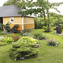 Perenaine on aeda kavandanud kooskõlas koha karmi loomusega. Merelises kliimas on pikk ja pehme suvelõpp, nii et daaliad ja muud külmaõrnad taimed saavad kaua õitseda.